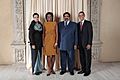 Hamad Bin Khalifa Al-Thani with Obamas