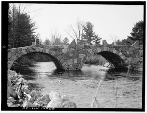 Historic American Buildings Survey E. W. Clark, Photographer CARR BRIDGE REBUILT LOOKING NORTH - Old Carr Bridge, Spanning Beard Creek, Hillsboro, Hillsborough County, NH HABS NH,6-HILL.V,1B-5