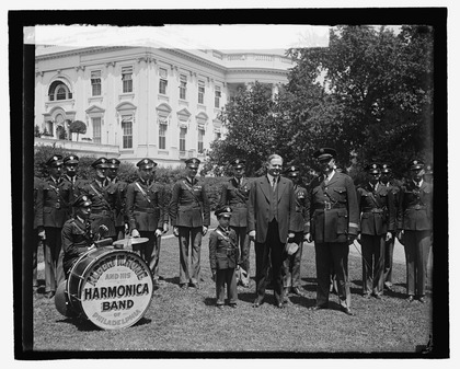 Hoover with Phila. Harmonica Band, 7-2-29 LCCN2016844130