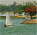Hussain sagar, sailing festival. Hyderabad India