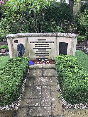 Hutchence memorial at Northern Suburbs Crematorium