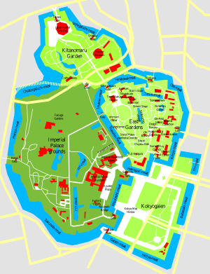 Imperial Palace Tokyo Map