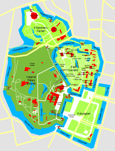 Image: Imperial Palace Tokyo Map