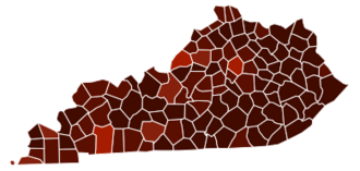 Kentucky Counties by race (2020 census)