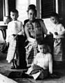 Khin Kyi and family