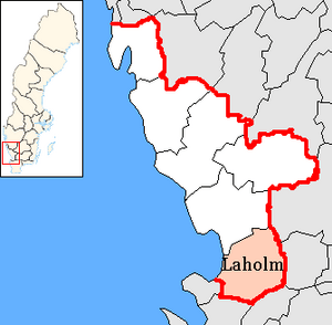 Laholm Municipality in Halland County.png