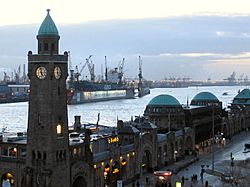St. Pauli Piers and the port of Hamburg