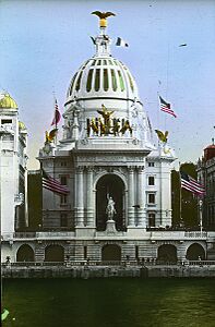 Le pavillon des USA à l'exposition universelle de Paris en 1900