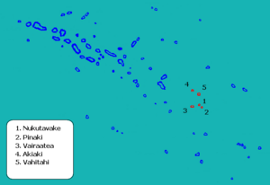 Localización de Nukutavake en las Tuamotu