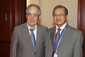 Mahathir Mohamad and Mintimer Shaimiev