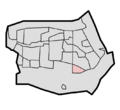 Location of Ter Leede district in Barendrecht