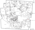 Map of Franklin County Ohio With Brice Labeled