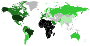 Map of the African Diaspora in the World