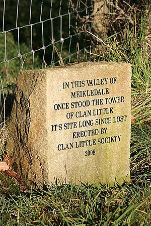 Marker for the Tower of Clan Little