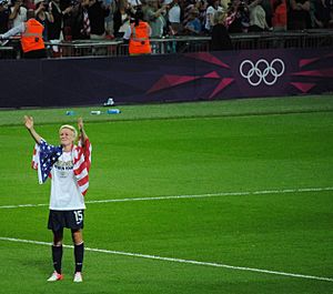 Megan Rapinoe at the 2012 Summer Olympics final