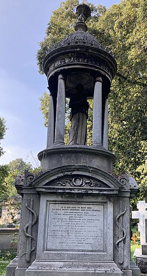 Memorial to John Saint John Long in Kensal Green Cemetery