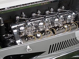 Miller straight-8 racing engine