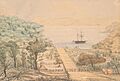 Momona Bay, Kawau Island (circa 1851)