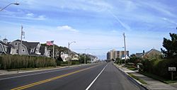 Southern portion of Monmouth Beach along Ocean Avenue (Route 36)