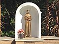 Monument of the Venerable Michael J. McGivney, Founder of Knights of Columbus, at the Church of the Ascension, San Jose, CA USA