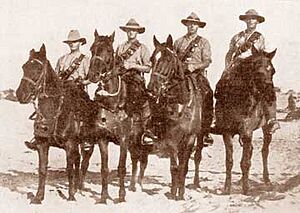 Mounted Section Aucland Mounted Rifles