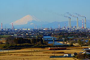 Mt. Fuji and Keiyo petrochemical complex