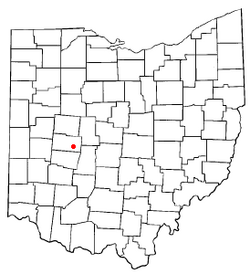 Location of Mutual, Ohio