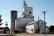 Old grain elevator, New Ross, Indiana