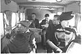 PASSENGERS SEATED IN ONE OF THE PALESTINE AIRWAYS "SCION" PLANES DURING FLIGHT. נוסעים במהלך טיסה של חברת "נתיבי אויר ארץ ישראל".D2-055