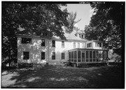 PERSPECTIVE FROM NORTHWEST - Zane Grey House, West side of Scenic Drive, Lackawaxen, Pike County, PA HABS PA,52-LACK,3-3