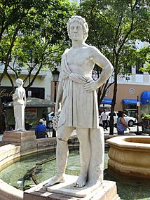 Plaza de Armas fountain - San Juan, Puerto Rico - DSC07111