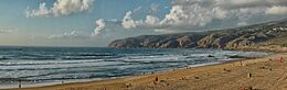 Praia do Guincho, west coast of Portugal. View to north 2014-09-19 (cropped).jpg