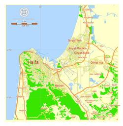 Map of Haifa