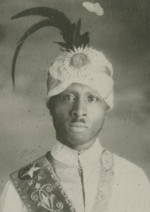 Prophet Noble Drew Ali, Founder of Moorish Science Temple of America - Collection of the National Museum of African American History and Culture (cropped).tif