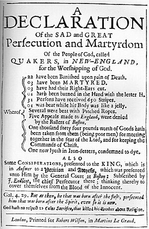 Quaker persecution book