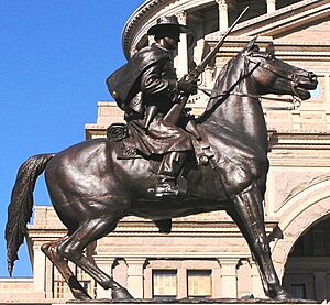 Ranger statue in front of Texas State Capitol
