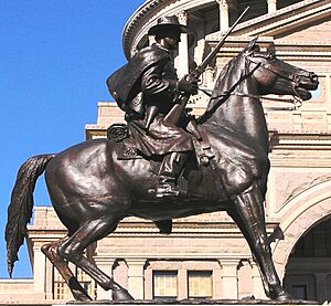 Ranger statue in front of Texas State Capitol