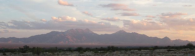 Santa Rita Mountains Arizona From Sahuarita 2013