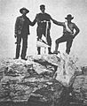 Shive Spalding and Petersen on top of Grand Teton 1898