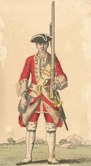 Soldier of 27th regiment 1742
