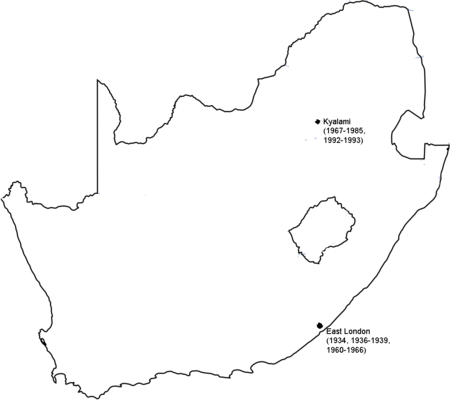 South African GP map