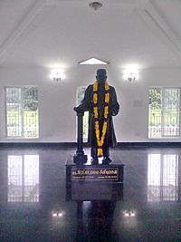 Statue of Thiru. Irattai malai Sreenivasan