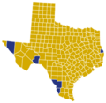 Texas Republican Presidential Caucuses Election Results by County, 2016
