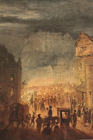 The Porteous Riot by James Skene, 1818