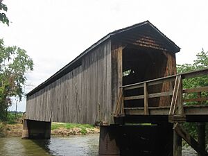 Thompson Mill Covered Bridge from southwest
