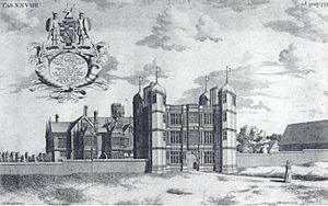 Tixall Hall and Gatehouse (1686)