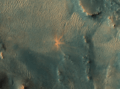 Tungsten impact crater on Mars