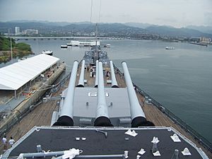 USS Missouri watching over USS Arizona - Pearl Harbor
