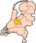 Map: Province of Utrecht in the Netherlands