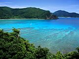 View of Katetsu cove from nearby Manen-zaki